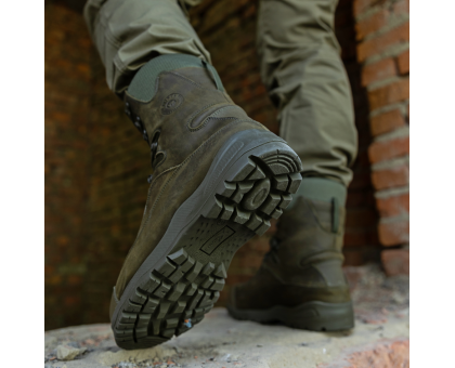 Берці тактичні Stimul Отаман Олива (крейзі, зима)