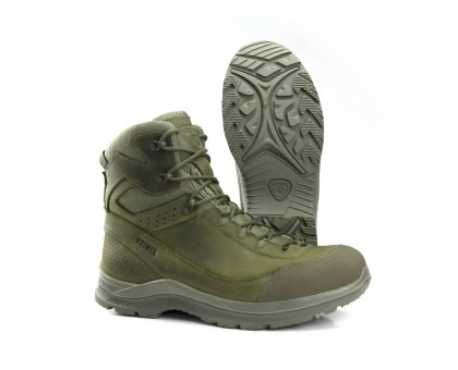 Черевики тактичні демісезонні Stimul Барс Олива зі шкіри крейзі
