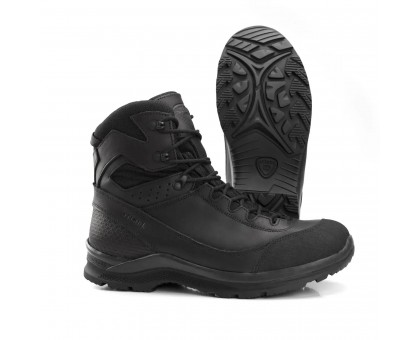 Черевики тактичні демісезонні Stimul Барс Чорний зі шкіри крейзі