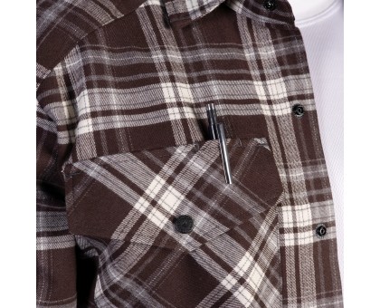 Сорочка “Буревій” Brown/White (9577) – Стиль і комфорт