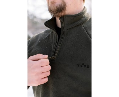 Чоловіча флісова кофта Tribe Fleece Jacket Half Zip Olive (270 г/м²)