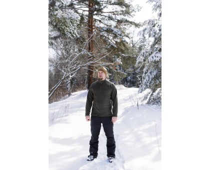 Чоловіча флісова кофта Tribe Fleece Jacket Half Zip Olive (270 г/м²)