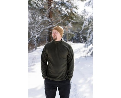 Чоловіча флісова кофта Tribe Fleece Jacket Half Zip Olive (270 г/м²)