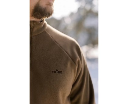 Чоловіча флісова кофта Tribe Fleece Jacket Half Zip Sand (щільність 270 г/м²)