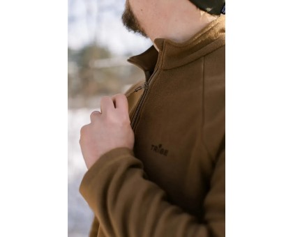 Чоловіча флісова кофта Tribe Fleece Jacket Half Zip Sand (щільність 270 г/м²)