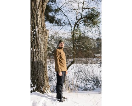 Чоловіча флісова кофта Tribe Fleece Jacket Half Zip Sand (щільність 270 г/м²)