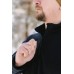 Чоловіча флісова кофта Tribe Fleece Jacket Half Zip Black (270 г/м²)