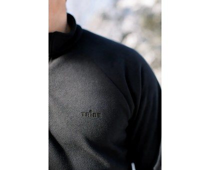 Чоловіча флісова кофта Tribe Fleece Jacket Half Zip Black (270 г/м²)