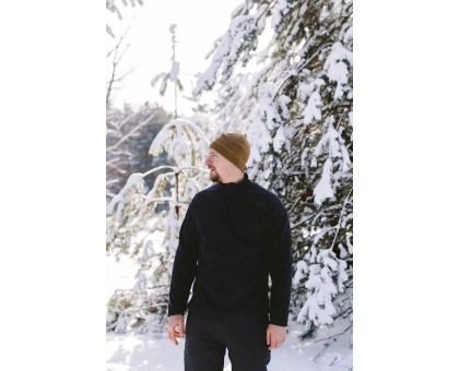 Чоловіча флісова кофта Tribe Fleece Jacket Half Zip Black (270 г/м²)