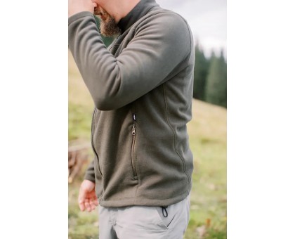 Чоловіча флісова кофта Tribe Fleece Jacket Full Zip Olive (270 г/м²)