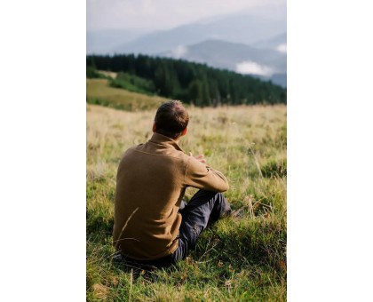 Чоловіча флісова кофта Tribe Fleece Jacket Full Zip Sand (270 г/м²)