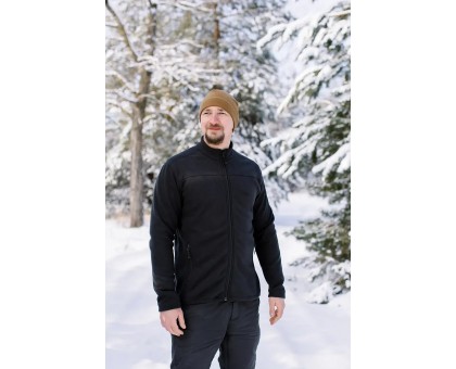 Чоловіча флісова кофта Tribe Fleece Jacket Full Zip Black (щільність 270 г/м²)