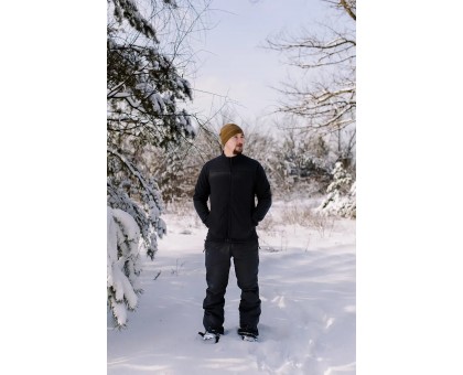 Чоловіча флісова кофта Tribe Fleece Jacket Full Zip Black (щільність 270 г/м²)