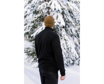 Чоловіча флісова кофта Tribe Fleece Jacket Full Zip Black (щільність 270 г/м²)