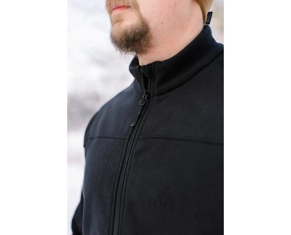 Чоловіча флісова кофта Tribe Fleece Jacket Full Zip Black (щільність 270 г/м²)