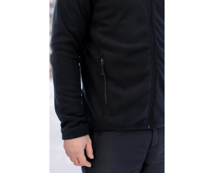 Чоловіча флісова кофта Tribe Fleece Jacket Full Zip Black (щільність 270 г/м²)
