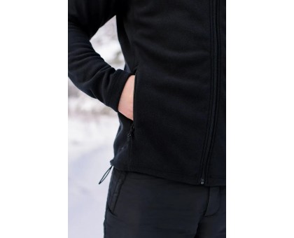 Чоловіча флісова кофта Tribe Fleece Jacket Full Zip Black (щільність 270 г/м²)