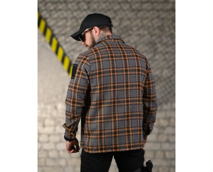 Тактична сорочка 7.62 Fix Grey/Orange фланелева