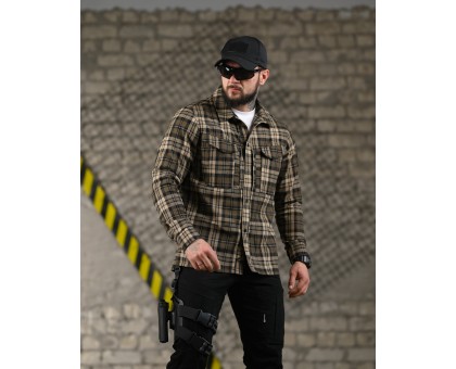 Тактична фланелева сорочка 7.62 Fix Brown