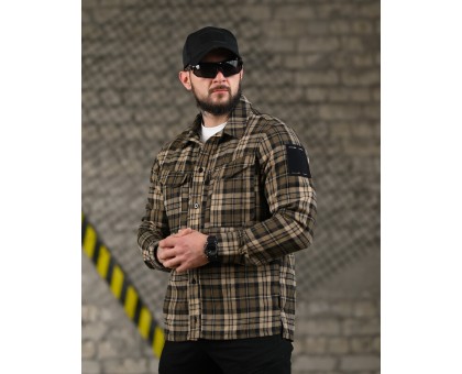 Тактична фланелева сорочка 7.62 Fix Brown