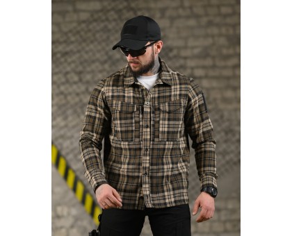 Тактична фланелева сорочка 7.62 Fix Brown