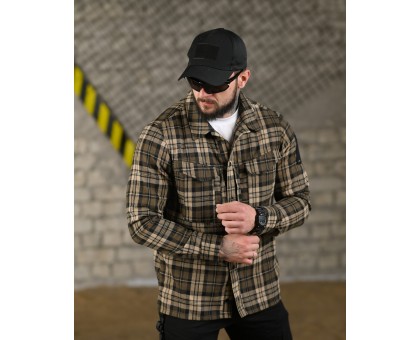 Тактична фланелева сорочка 7.62 Fix Brown
