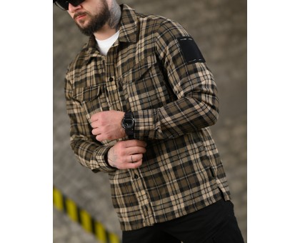 Тактична фланелева сорочка 7.62 Fix Brown