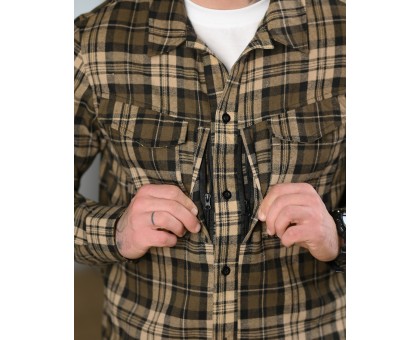 Тактична фланелева сорочка 7.62 Fix Brown