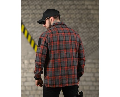 Тактична фланелева сорочка 7.62 Fix Red/Grey (червоно-сіра клітинка)