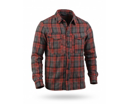 Тактична фланелева сорочка 7.62 Fix Red/Grey (червоно-сіра клітинка)
