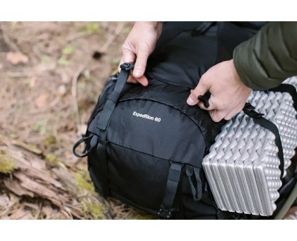 Рюкзак Tramp Expedition 60 л — чорний туристичний рюкзак для пішого та гірського туризму