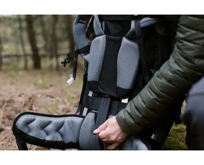 Рюкзак Tramp Expedition 60 л — чорний туристичний рюкзак для пішого та гірського туризму