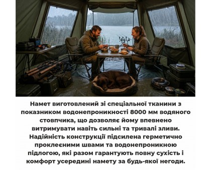 Короповий намет-шатро Ranger Gazebo Cube (RA 6666) — 2-місний, 8000мм