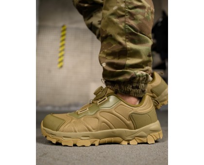 Тактичні кросівки Esdy Trek Low Coyote з системою швидкої шнурівки