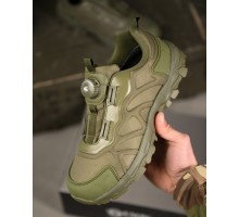 Кросівки Esdy Trek Low Olive з автошнурівкою