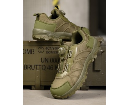 Тактичні кросівки Esdy Trek Low Olive з системою автошнурівки