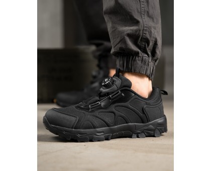Тактичні кросівки Esdy Trek Low Black з системою швидкої шнурівки