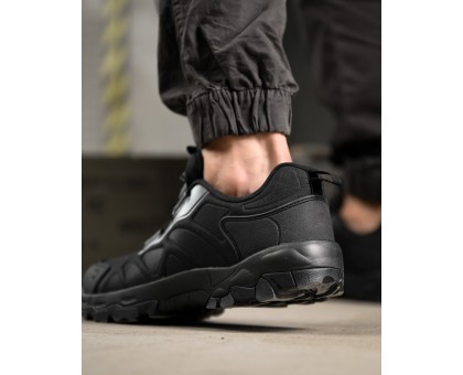 Тактичні кросівки Esdy Trek Low Black з системою швидкої шнурівки
