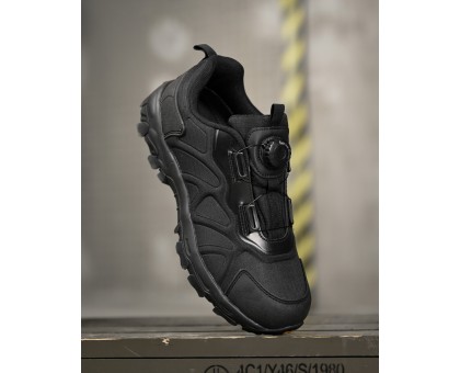 Тактичні кросівки Esdy Trek Low Black з системою швидкої шнурівки