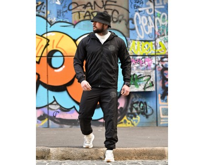 Чоловічий спортивний костюм SI Hooligan Black: Стиль та Комфорт