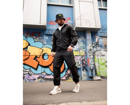 Чоловічий спортивний костюм SI Hooligan Black: Стиль та Комфорт