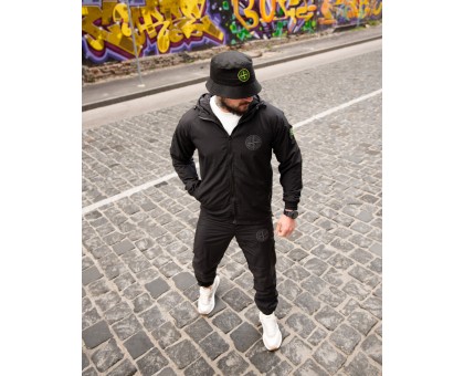 Чоловічий спортивний костюм SI Hooligan Black: Стиль та Комфорт