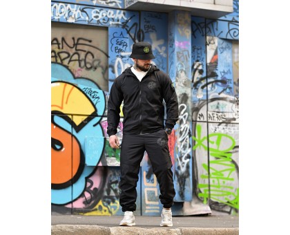Чоловічий спортивний костюм SI Hooligan Black: Стиль та Комфорт