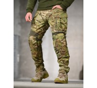 Тактичні штурмові штани 7.62 з наколінниками та вентиляцією, Rip-Stop, Multicam