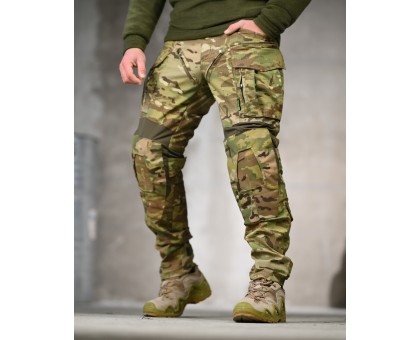 Тактичні штани 7.62 Rip-Stop Multicam із захистом колін та вентиляцією