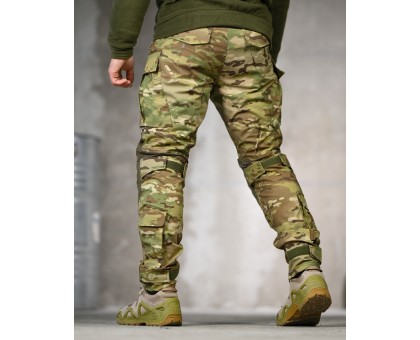 Тактичні штани 7.62 Rip-Stop Multicam із захистом колін та вентиляцією