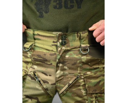 Тактичні штани 7.62 Rip-Stop Multicam із захистом колін та вентиляцією