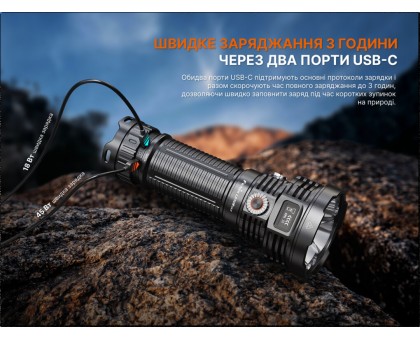 Надпотужний пошуковий ліхтар Fenix LR50R V2.0 (18000 лм, 846 м, 32000 мАг)