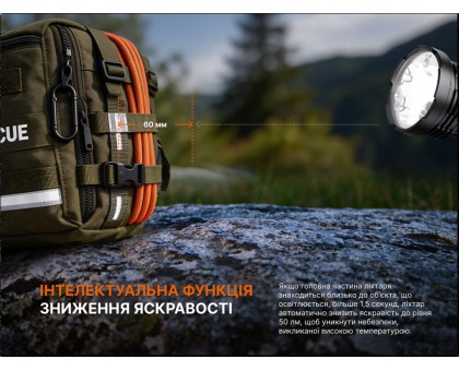 Надпотужний пошуковий ліхтар Fenix LR50R V2.0 (18000 лм, 846 м, 32000 мАг)