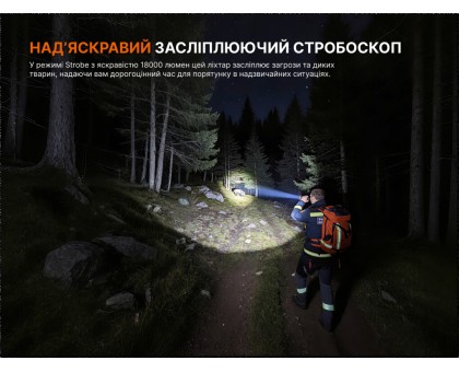 Надпотужний пошуковий ліхтар Fenix LR50R V2.0 (18000 лм, 846 м, 32000 мАг)